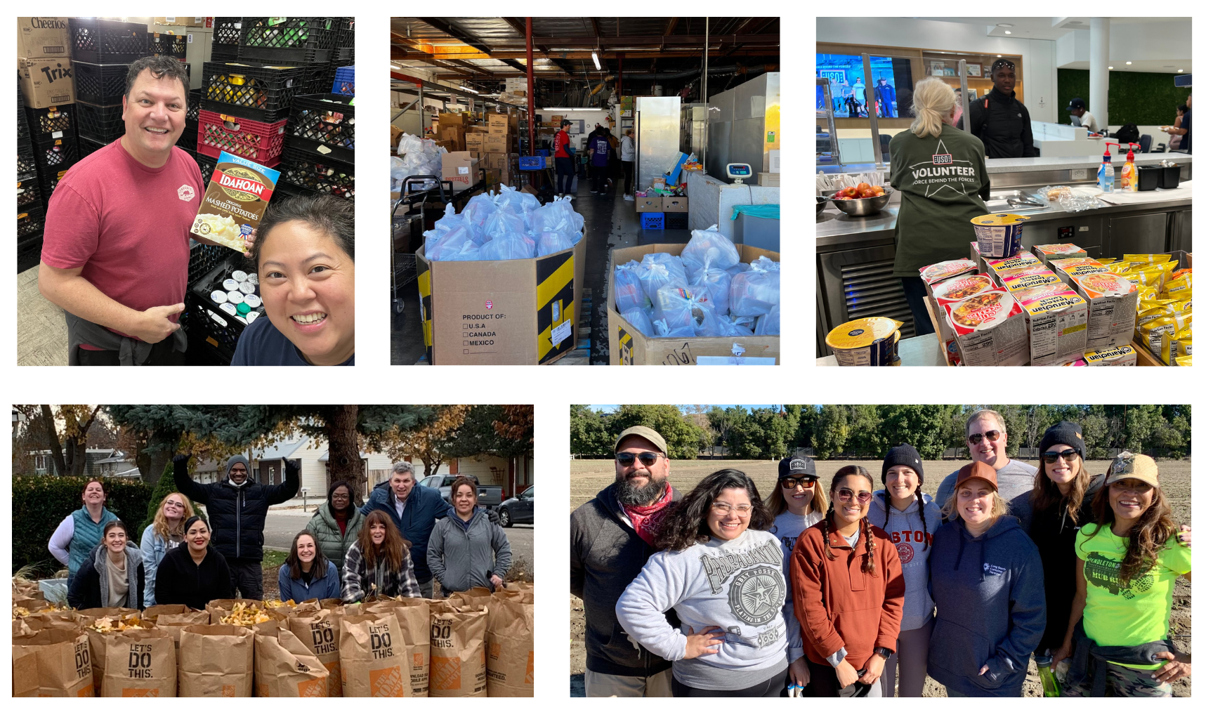 Collage of Associates Serving Others