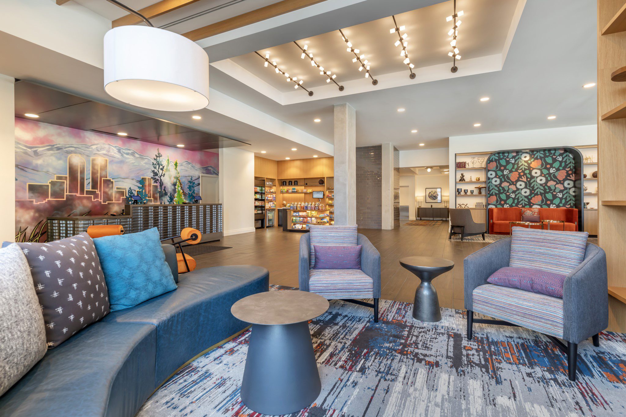 Vibrant Denver Hotel Lobby